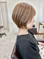 丸みショート/パールベージュ/20代30代40代50代60代