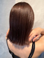 外ハネボブ レイヤーカット　顔周りカット 艶髪 髪質改善