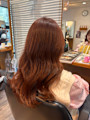 【内　夢来】オレンジカラーで柔らかツヤ髪に＊
