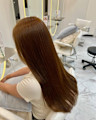 ストレート　艶髪　地毛風カラー
