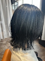 くびれボブ　ブルーブラック