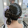 サイドお団子ヘア
