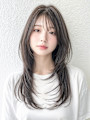 艶髪♪顔まわりレイヤー×内巻きロングストレート