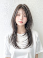 艶髪♪顔まわりレイヤー×内巻きロングストレート