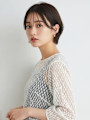 顔周りカット ショートボブ シースルーバンク 前髪カット