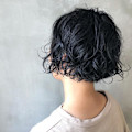 ボブ・パーマ・黒髪