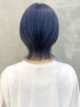 【ショートウルフ】ブルーカラー ハイトーン ブリーチ