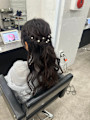お呼ばれヘア♪ ハーフアップアレンジ ヘアアレンジ 所沢
