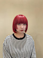 派手髪レッドカラー