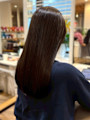 オリーブグレージュカラー 透明感カラー 髪質改善 ストレート