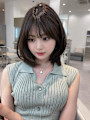 おもろまち｜前髪ありダークブラウンのボブ