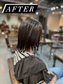短くするのを迷ってイメチェンをお手伝いさせていただきました！