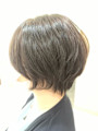 丸みのあるショートボブ