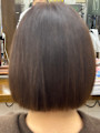 縮毛矯正カラー　ショートボブ