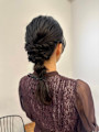 池袋 ヘアセット ヘアアレンジ お呼ばれヘア 編み下ろし♪