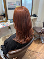 cloud hair 東照宮店×オレンジカラー