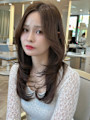 韓国　レイヤーカット 顔まわりカット ワンカール 小顔