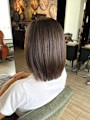 ブリーチなしで透明感　アッシュブラウン