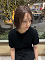 【あおと】大人ボブ前下がりボブ前髪髪質改善藤枝静岡
