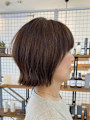 ミニボブ　ブラウンベージュカラー