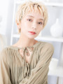 フレンチカジュアルマッシュショートパーマ　レイヤーショート