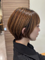 ショートボブ、プレミアム縮毛矯正