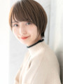 大人可愛い丸みショートボブ｜銀座・有楽町美容室