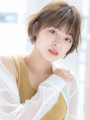 大人かわいい透明感ショートボブ｜自由が丘LOREN人気スタイ