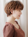 大人美人抜け感フェザーショート小顔マッシュパーマ30代40代