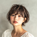 大人の抜け感ふんわり外ハネショート
