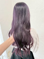 ブリーチダブルカラーラベンダーカラーハイトーンカラー