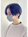 【ハンサムショート】ブルーカラー