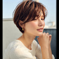 ブラウンヘア/ショートヘア/小顔/髪質改善/似合わせカット