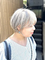 ハイトーンショート/ショートボブ/丸みショート