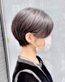 ショート×ショートボブ×丸み×前髪×20代×30代×横浜