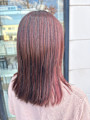 透明感ピンクブラウン×さりげインナーカラー