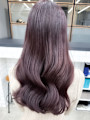 30代40代大人可愛い髪質改善カラーラベンダーグレージュ透明