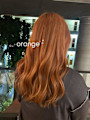 オレンジカラー/10代20代/薬院