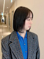 大人ボブ大人ショートボブ切りっぱなしボブ前髪あり前下がりボブ