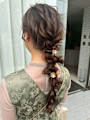 【ChaoMICHI yu-ka】お呼ばれヘア 三つ編みヘア