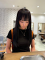 個性を際立てる姫カットとブラックヘア【三軒茶屋】