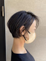 くびれショートボブ、ナチュラルスタイル