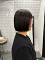 髪質改善ストレートで若見えボブへ 大人の艶感ストレート