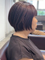 ショートボブ/縮毛矯正