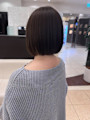 首元スッキリ！ナチュラルボブスタイル◎