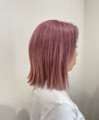 ハイトーンカラー×切りっぱなしボブ