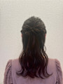 セミロングhalfup arrange