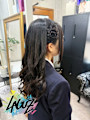 【ヘアセット】サイド編み込み × ゆる巻きロング