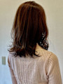 外ハネ/くびれレイヤー/ナチュラルブラウン