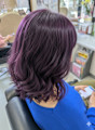 イルミナカラーオーキッド　リズミカルなウェ－ブのボブスタイル